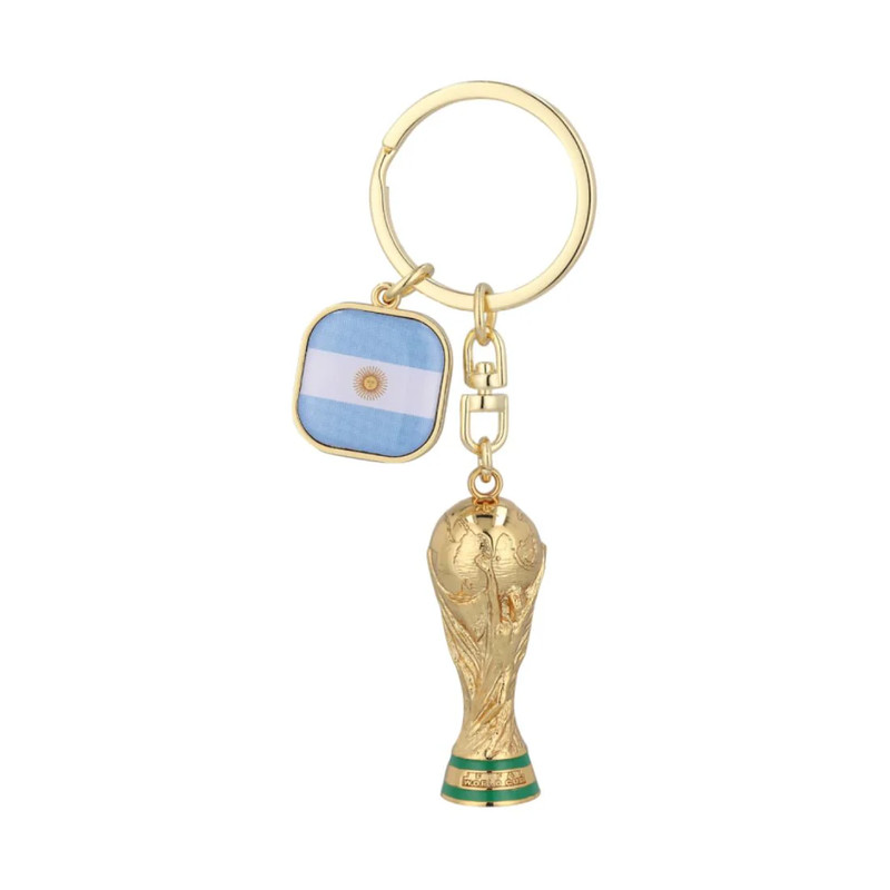 Qlive National Team FIFA World Cup Country Trophy Keychain - Argentina - أكسسوار